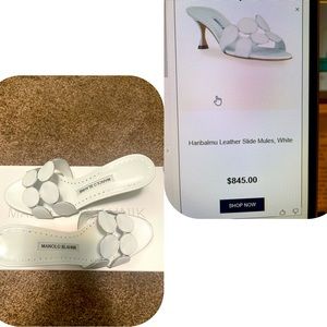 Manolo blahnik, size 6 and never worn.